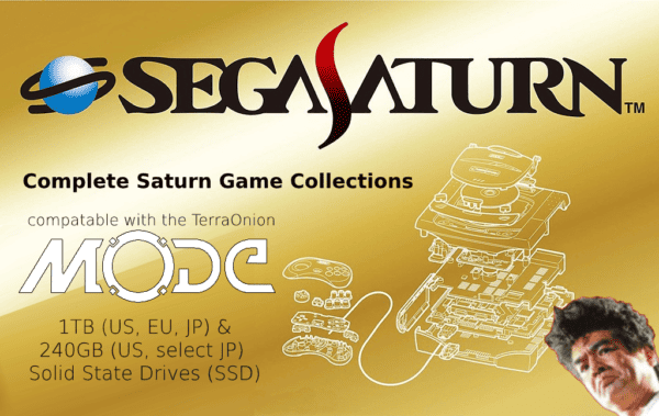 Sega Saturn Game Collection on SSD for TerraOnion MODE